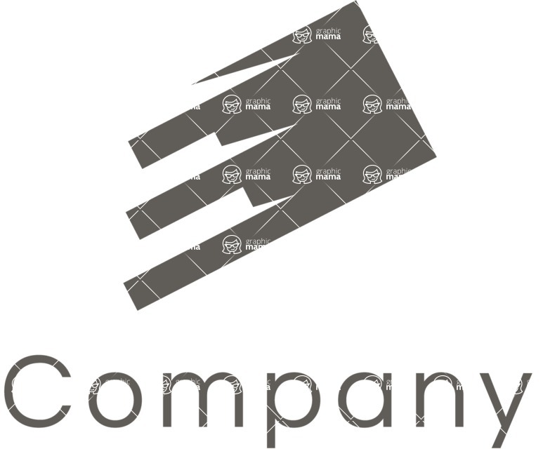 Business Logo Templates - vector graphics in a pack from GraphicMama - Abstract Business Brand Logo Design - Black and White